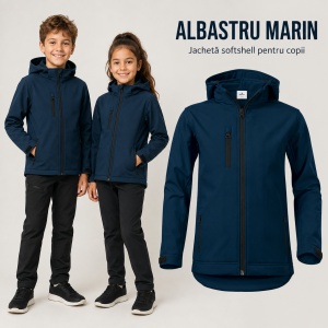 Geacă Copii tip Jachetă Softshell cu Glugă Detașabilă, Impermeabilă și Elastică – Performance 535 - Img 11