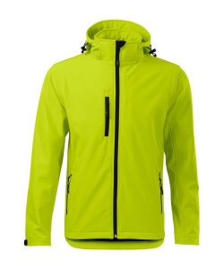 Geaca softshell pentru barbati de culoare galben lime
