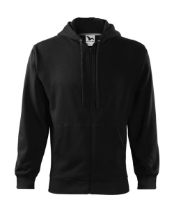 Hanorac barbat tip bluza cu fermoar si 2 buzunare de culoare negru