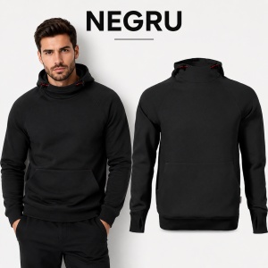 Hanorac Bărbați Vertex Hoodie W43, Glugă Reglabilă, 300 g/m², 5 Culori, S–4XL - Img 12