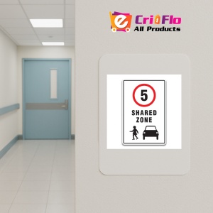 Indicator 10 KM SHARED ZONE SIGN, Sticker autocolant - Img 4
