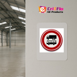 Indicator Accesul interzis autobuzelor si camioanelor, Sticker autocolant - Img 4