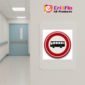 Indicator Accesul interzis autobuzelor, Sticker autocolant - Img 4