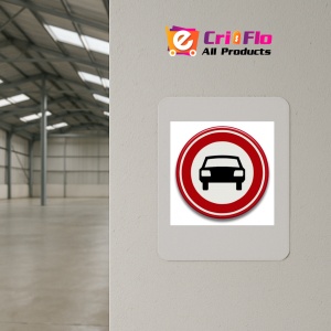 Indicator Accesul interzis autovehiculelor cu exceptia motocicletelor fara atas, Sticker autocolant - Img 4