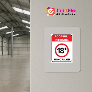 Indicator Accesul interzis minorilor, Sticker autocolant - Img 4
