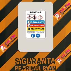 Indicator Adr pentru benzina, Sticker autocolant - Img 2