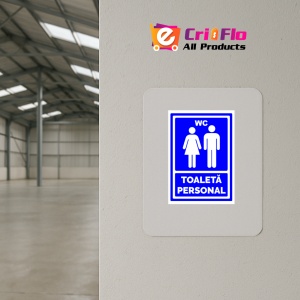 Indicator Albastru toaleta personal, Sticker autocolant - Img 4