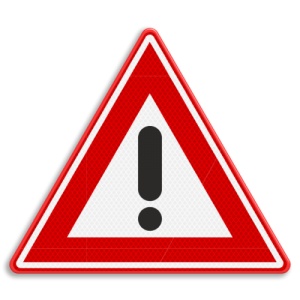 Indicator Alte pericole, Sticker autocolant