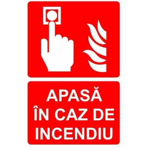 Indicator Apasa in caz de incendiu indicator PSI autoadeziv sticker autocolantSticker autocolant - Img 1