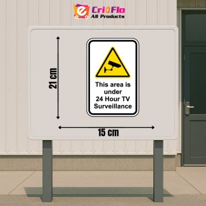 Indicator Area Under 24 Hour TV Surveillance, Sticker autocolant - Img 2