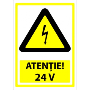 Indicator Atentie 220v, Sticker autocolant