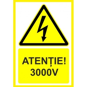Indicator Atentie 400v, Sticker autocolant