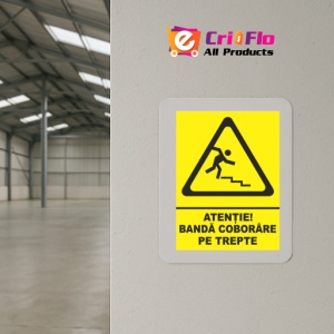 Indicator Atentie banda coborare pe trepte, Sticker autocolant - Img 4