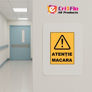 Indicator Atentie macara, Sticker autocolant - Img 4