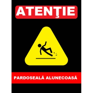 Indicator atentie pardoseala alunecoasa, Sticker autocolant