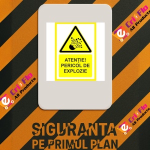 Indicator Atentie pericol de explozie, Sticker autocolant - Img 3