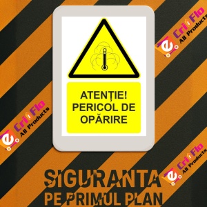 Indicator Atentie pericol de oparire indicator de avertizare, Sticker autocolant - Img 3