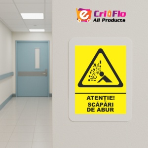 Indicator Atentie scapari de abur, Sticker autocolant - Img 5