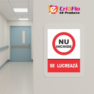 Indicator Atentie se lucreaza (4), Sticker autocolant - Img 5