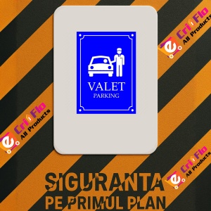 Indicator Attendant car parking sign valet service, Sticker autocolant - Img 3