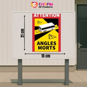 Indicator Attention angles morts autobuze, Sticker autocolant - Img 2