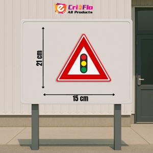 Indicator Avertisment Semafoare, Sticker autocolant - Img 2