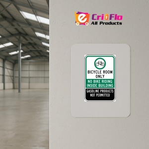 Indicator Bicycle Room Only Sign, Sticker autocolant - Img 3