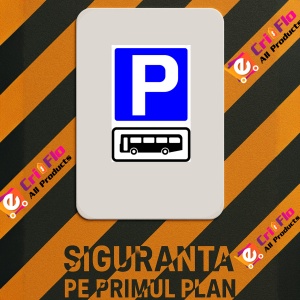Indicator Bus parking sign, Sticker autocolant - Img 3