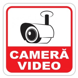 Indicator Camera video, Sticker autocolant