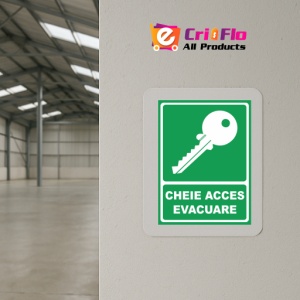Indicator Cheie acces evacuare, Sticker autocolant - Img 4