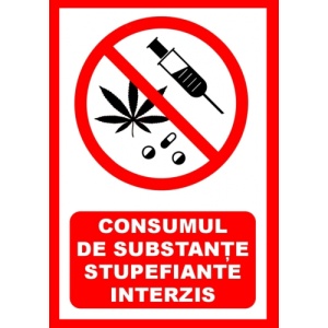 Indicator Consumul de substante interzis, Sticker autocolant