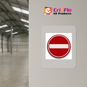 Indicator cu circulatia accesul interzis, Sticker autocolant - Img 3