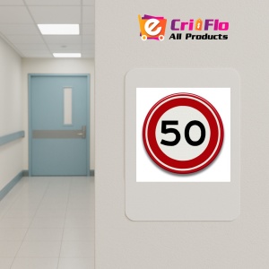 Indicator cu viteza maxima de 20 km la ora, Sticker autocolant - Img 5