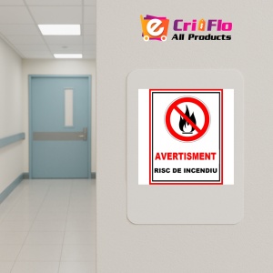 Indicator De avertisment risc de incendiu, Sticker autocolant - Img 5