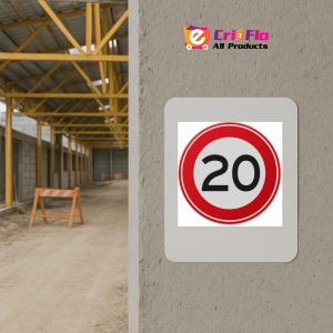 Indicator de circulatie 20 km, Sticker autocolant - Img 5