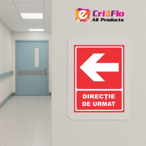 Indicator Directie de urmat stanga, Sticker autocolant - Img 5