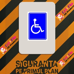 Indicator Disabled Parking Symbol sign, Sticker autocolant - Img 2