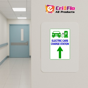 Indicator Electric Vehicle Charging Station Sign, Sticker autocolant - Img 4