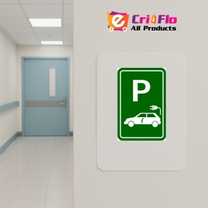 Indicator Electric Vehicle Parking, Sticker autocolant - Img 4