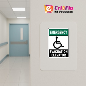 Indicator Emergency Evacuation Elevator Sign, Sticker autocolant - Img 4