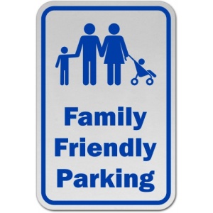 Indicator Family Parking, Sticker autocolant