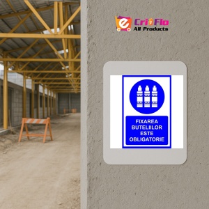 Indicator Fixarea buteliilor este obligatorie, Sticker autocolant - Img 5