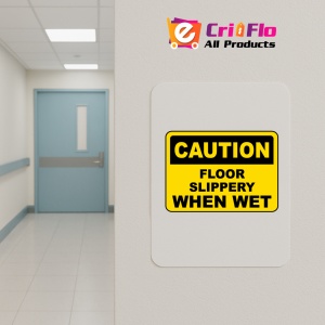 Indicator Floor Slippery When Wet Sign, Sticker autocolant - Img 4