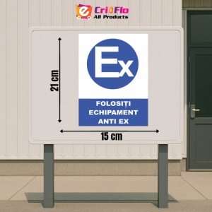 Indicator Folositi echipament anti ex, Sticker autocolant - Img 2