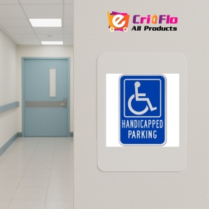 Indicator Handicapped Parking Sign, Sticker autocolant - Img 4