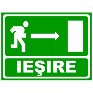 Indicator Iesire in dreapta, Sticker autocolant