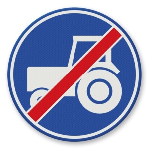 Indicator Incheiati traficul lent pe banda de trecere, Sticker autocolant