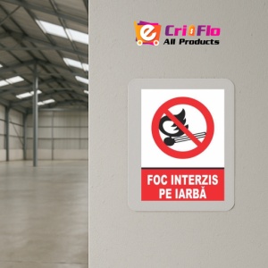 Indicator Indicator foc interzis pe iarba, Sticker autocolant - Img 4