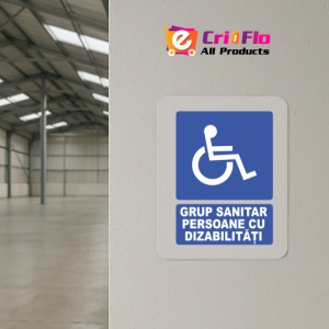 Indicator Indicator grup sanitar persoane dizabilitati, Sticker autocolant - Img 4