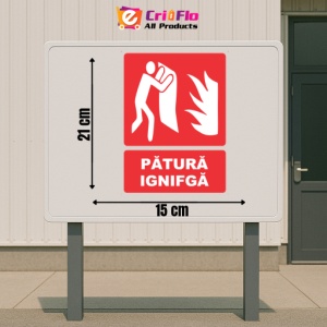 Indicator Indicator patura ingnifuga, Sticker autocolant - Img 2